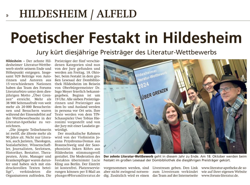 Artikel aus der Leine Deister Zeitung 02.10.2024