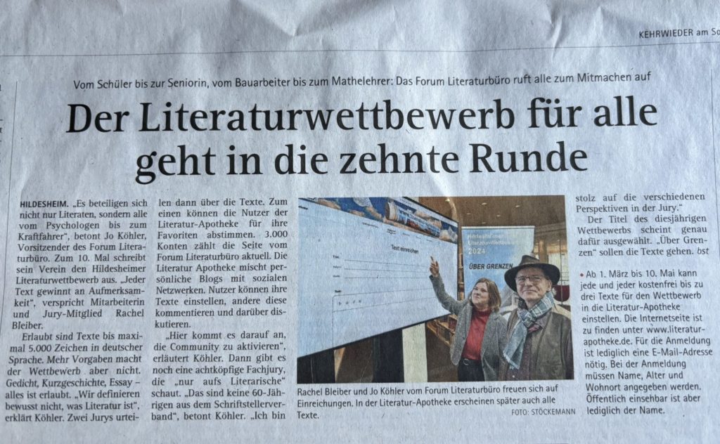 Artikel aus der Kehrwieder Zeitung 24.02.24