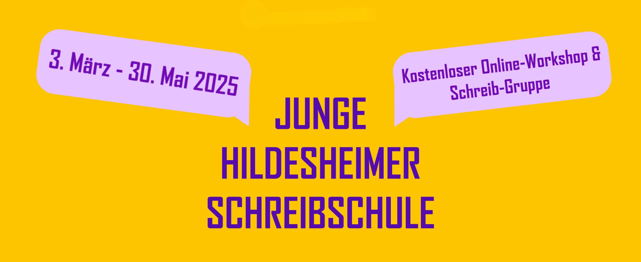 Grafik für die Junge Hildesheimer Schreibschule