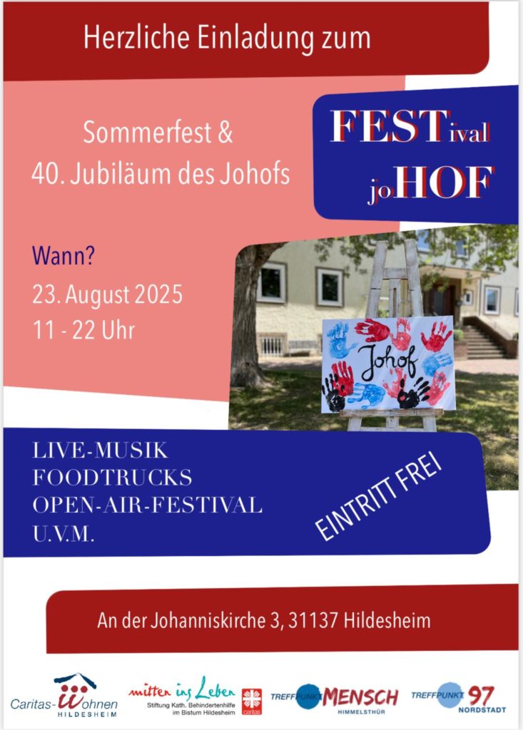 Das Sommerfest des Johannishofes wird am 23. August von 11 - 22 Uhr stattfinden